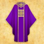 Embroidered chasuble "Brillante-Viola"