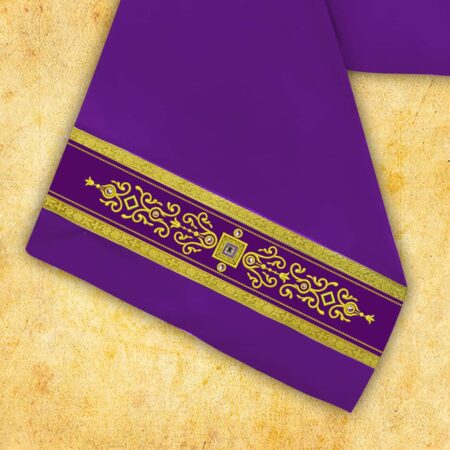 Embroidered chasuble "Brillante-Viola"