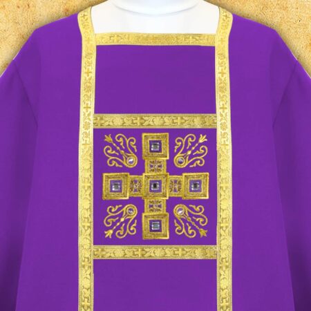 Embroidered chasuble "Brillante-Viola"