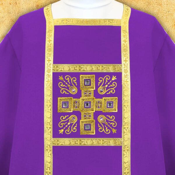 Embroidered chasuble "Brillante-Viola"