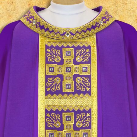 Embroidered chasuble "Brillante-Viola"