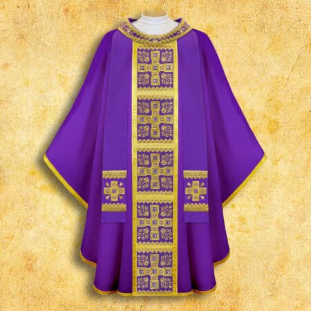 Embroidered chasuble "Brillante-Viola"