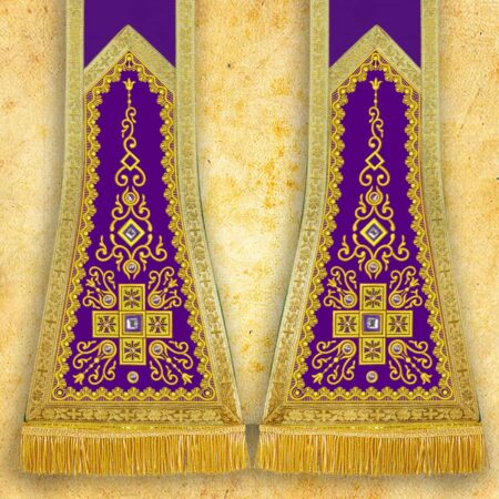 Embroidered chasuble "Brillante-Viola"