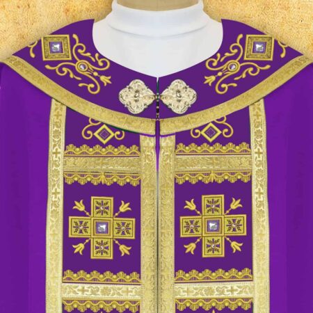 Embroidered chasuble "Brillante-Viola"