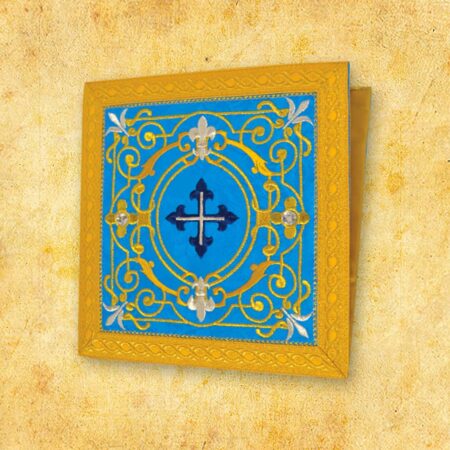 Embroidered Burse "Massimo-Blu"