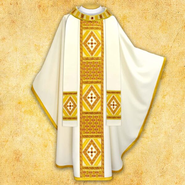 Embroidered chasuble "Monastero"