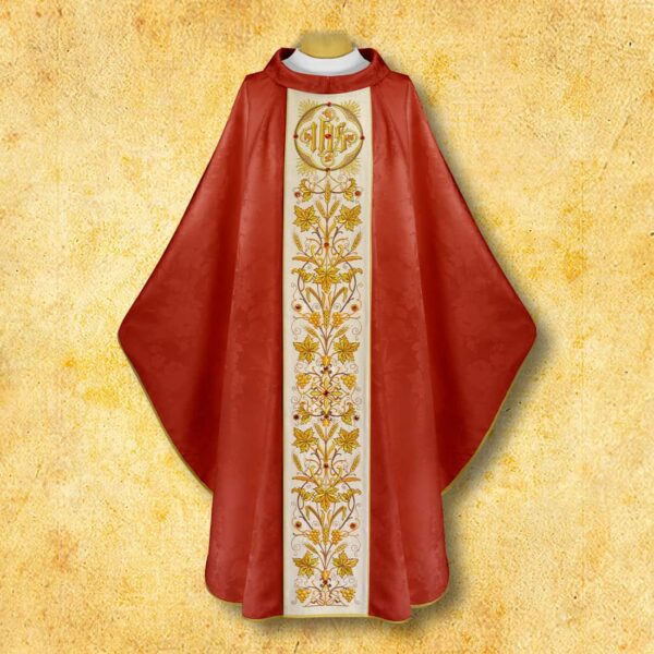 Embroidered chasuble "Figurato"
