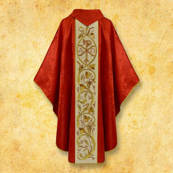 Embroidered chasuble "Christum"
