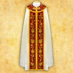 Embroidered cope "Classico Bianco"