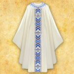 Embroidered chasuble "Moderno Mariano"
