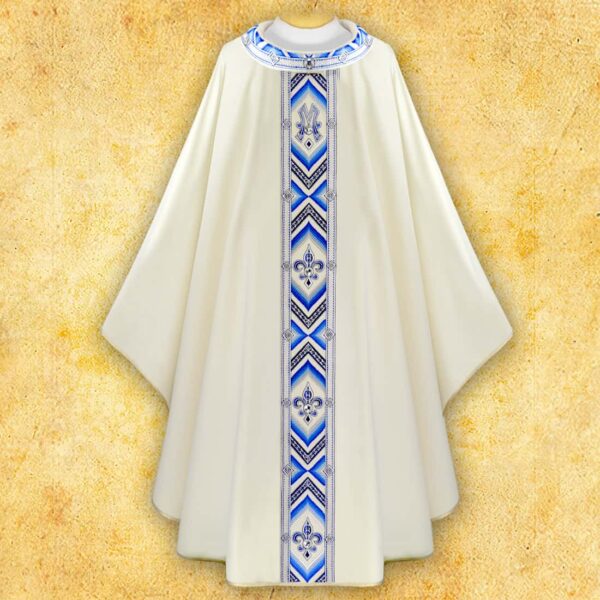 Embroidered chasuble "Moderno Mariano"