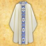 Embroidered chasuble "Moderno Mariano"