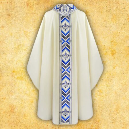 Embroidered chasuble "Moderno Mariano"