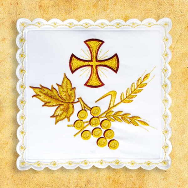 Palka haftowana biała nr 12 White embroidered stole no. 12