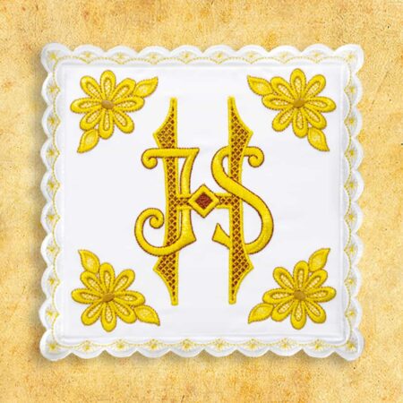 White embroidered stole no. 12