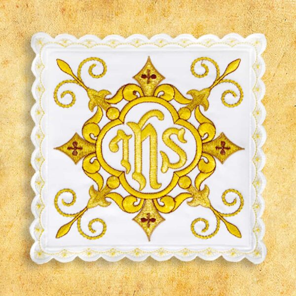 Palka haftowana biała nr 12 White embroidered stole no. 12