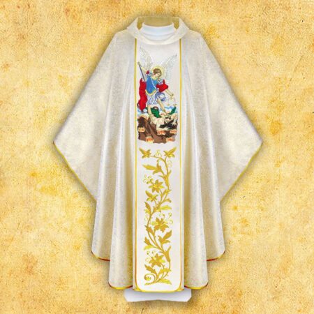 Chasuble with embroidered image "St. Padre Pio"