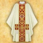 Embroidered chasuble "Comunione"