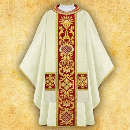 Embroidered chasuble "Comunione"