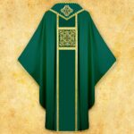 Embroidered chasuble "Brillante-Verde"