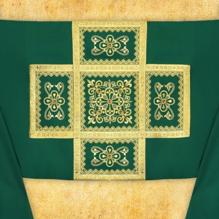 Embroidered chasuble "Brillante-Verde"