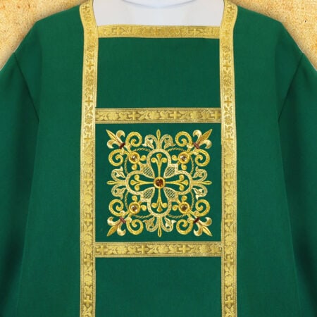 Embroidered chasuble "Brillante-Verde"