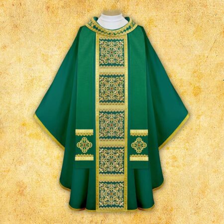 Embroidered chasuble "Brillante-Verde"