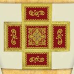 Embroidered dalmatic "Brillante-Vino"