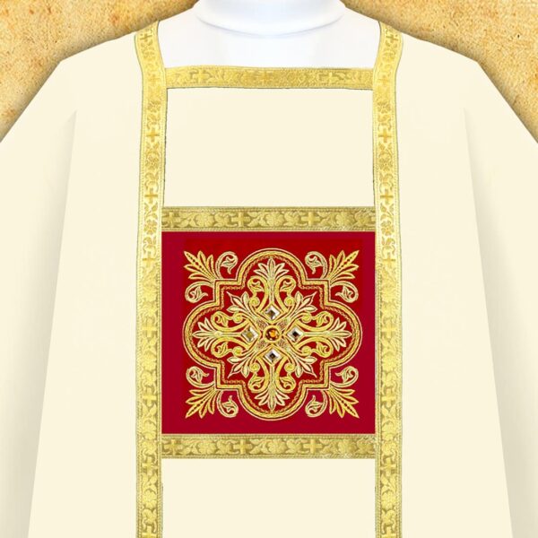 Embroidered dalmatic "Brillante-Vino"