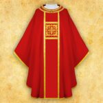 Embroidered dalmatic "Brillante-Rosso"
