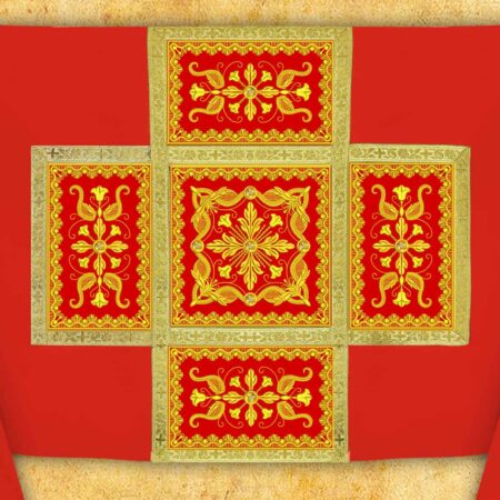 Embroidered dalmatic "Brillante-Rosso"