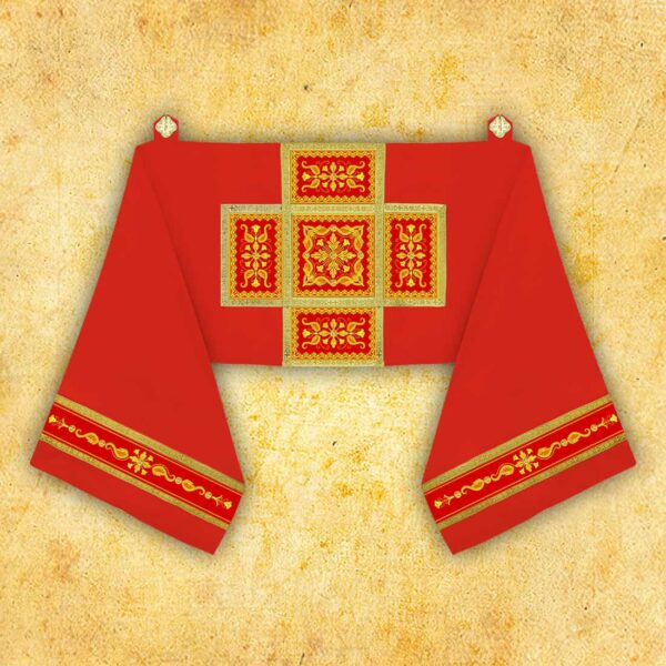 Embroidered dalmatic "Brillante-Rosso"