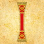 Embroidered dalmatic "Brillante-Rosso"