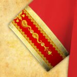 Embroidered dalmatic "Brillante-Rosso"