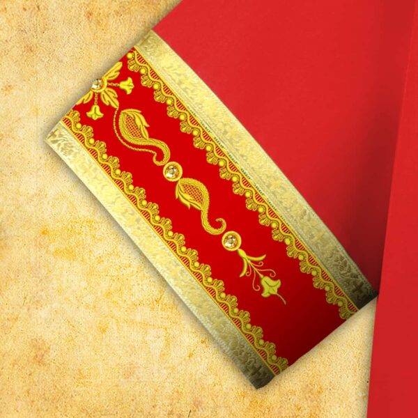 Embroidered dalmatic "Brillante-Rosso"