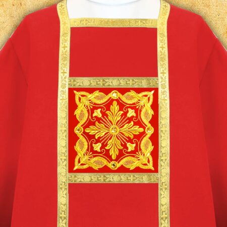 Embroidered dalmatic "Brillante-Rosso"