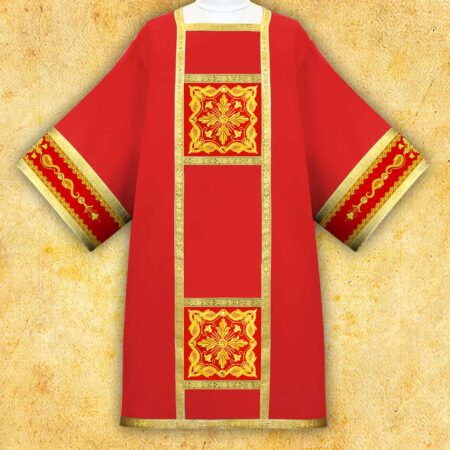 Embroidered dalmatic "Brillante-Rosso"
