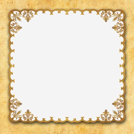 Embroidered napkin "Italian Gold" 110X110