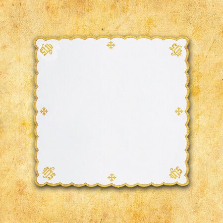 Embroidered napkin "Cathedral" Gold 110X110