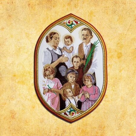 Embroidered appliqué "The Ulm Family"