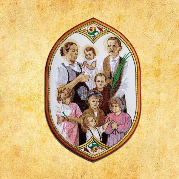 Embroidered appliqué "The Ulm Family"