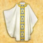 Embroidered chasuble "Azzuro"
