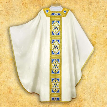 Embroidered chasuble "Azzuro"