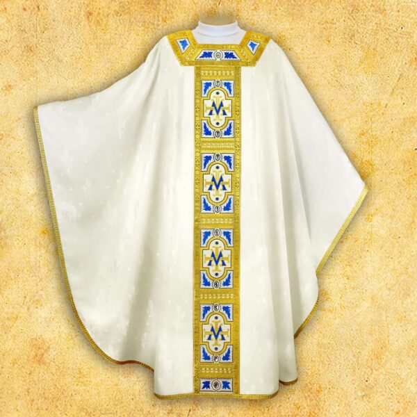 Embroidered chasuble "Azzuro"