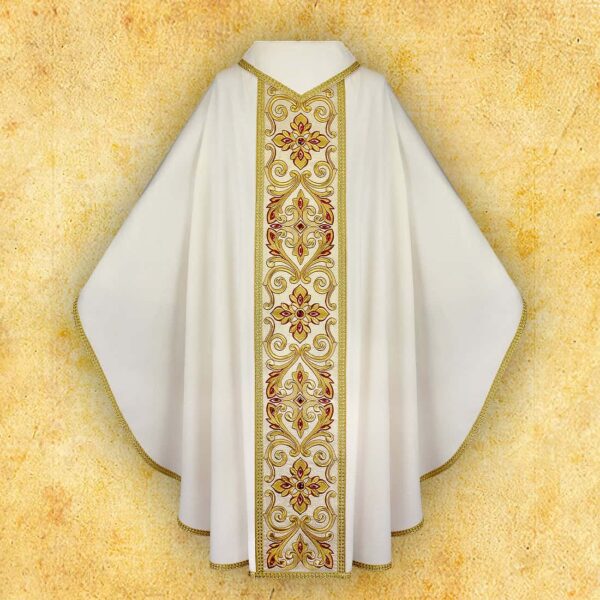 Embroidered chasuble "Domenica"