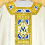 Embroidered chasuble "Azzuro"