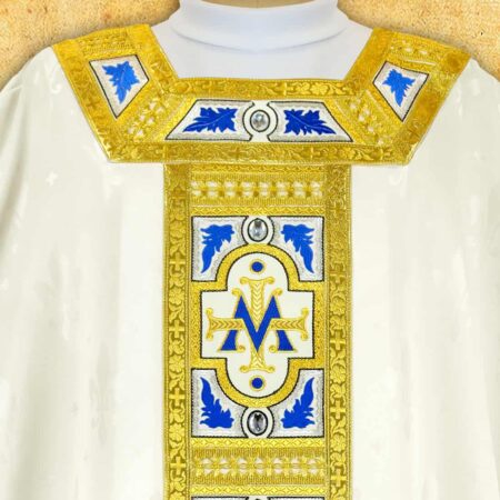 Embroidered chasuble "Azzuro"