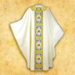 Embroidered chasuble "Azzuro"