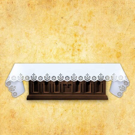 Openwork altar cloth for church "Mystery of the Cross" - any size