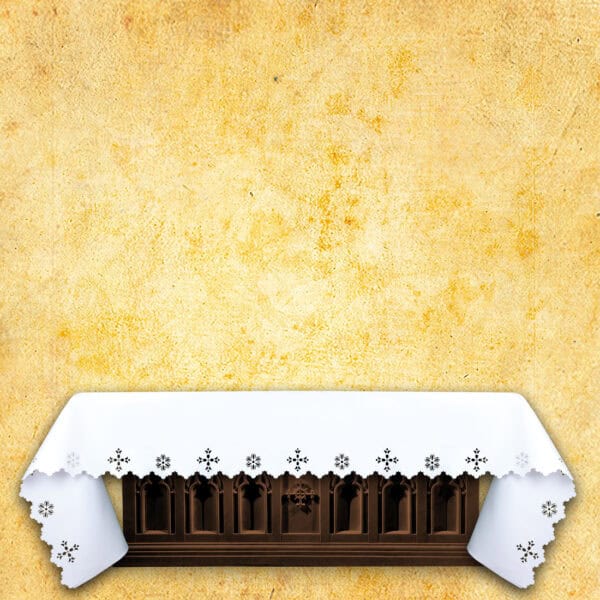 Openwork altar cloth for church "Mystery of the Altar" - any size